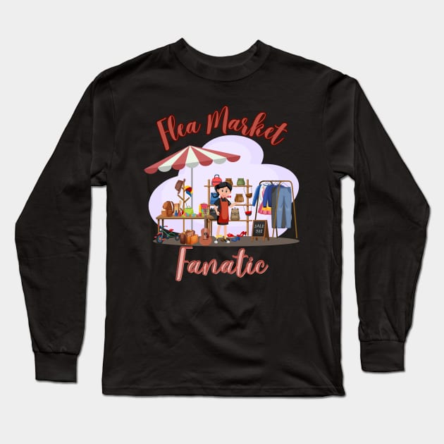 Flea Market Fanatic Long Sleeve T-Shirt by Orange Otter Designs